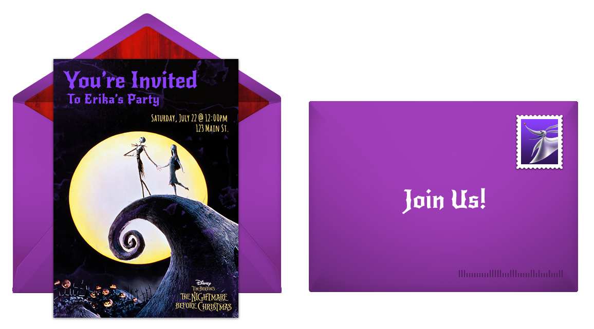 39 Free Printable Nightmare Before Christmas Birthday Invitation