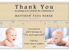 11 Best Christening Thank You Card Template Free Templates for Christening Thank You Card Template Free