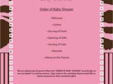 11 Blank Baby Shower Agenda Template Free Maker by Baby Shower Agenda Template Free