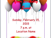 11 Creating Birthday Party Invitation Flyer Template Layouts by Birthday Party Invitation Flyer Template