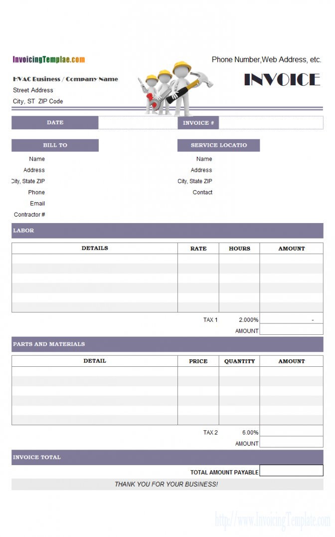 Invoice Template For Openoffice Free