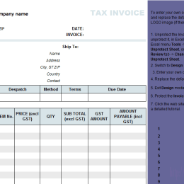 11 Creative Tax Invoice Template Australia Excel Maker for Tax Invoice Template Australia Excel