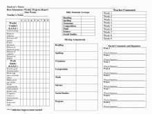 11 Customize 9 Week Report Card Template Download for 9 Week Report Card Template