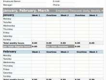 Biweekly Time Card Template Excel