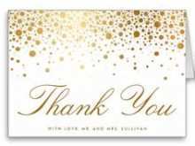 11 Customize Our Free Thank You Card Template Gold Templates by Thank You Card Template Gold