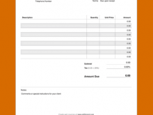 Blank Invoice Template Pdf