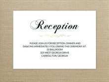 11 Format Reception Card Template Free Download Now by Reception Card Template Free Download