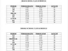 11 Free Printable 8 Period Class Schedule Template Templates by 8 Period Class Schedule Template