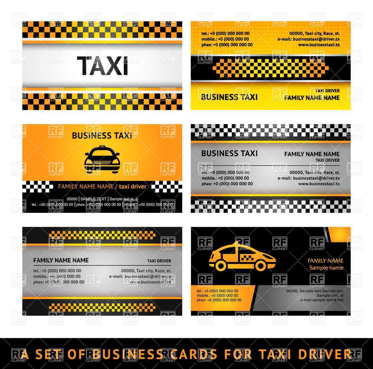 11 Free Printable Business Card Template Taxi Formating by Business Card Template Taxi