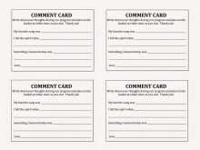 11 Free Printable Free Printable Comment Card Template in Photoshop for Free Printable Comment Card Template