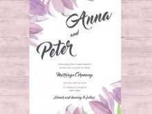 Wedding Card English Template