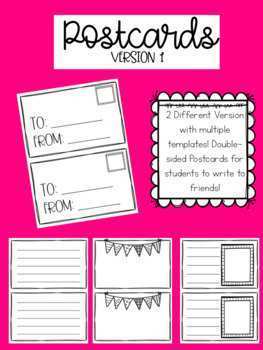 11 Free Printable Year 2 Postcard Template for Ms Word by Year 2 Postcard Template