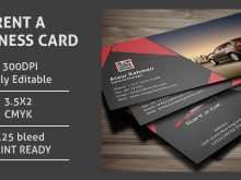 11 How To Create Rent A Car Business Card Template PSD File by Rent A Car Business Card Template