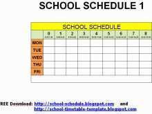 11 How To Create School Schedule Template Printable For Free for School Schedule Template Printable