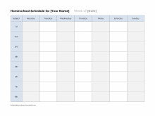 11 Online Class Rotation Schedule Template For Free for Class Rotation Schedule Template