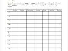 11 Online Class Schedule Template Word Download with Class Schedule Template Word