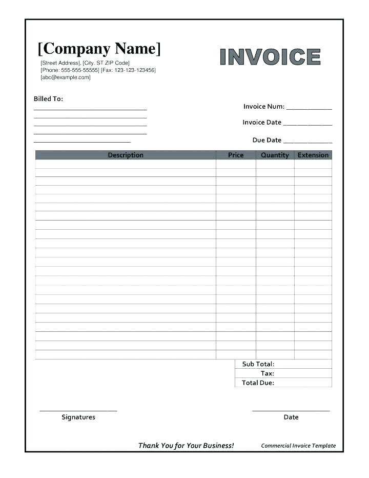 11 Online Invoice Blank Form Photo for Invoice Blank Form