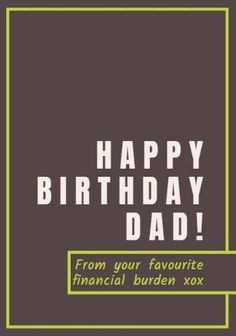 11 Printable Birthday Card Template For Dad Templates with Birthday Card Template For Dad