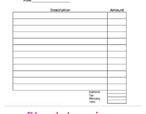 Sample Of  Invoice Template