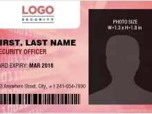 11 Printable Security Guard Id Card Template Formating by Security Guard Id Card Template