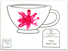 11 Printable Teapot Mother S Day Card Printable Template For Free for Teapot Mother S Day Card Printable Template