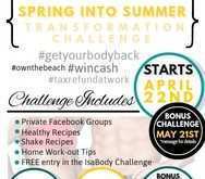 11 Printable Weight Loss Challenge Flyer Template Free Formating for Weight Loss Challenge Flyer Template Free