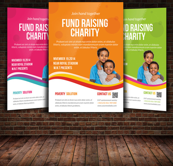 11 Report Charity Flyer Template in Photoshop for Charity Flyer Template