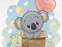 11 Report Koala Birthday Card Template for Ms Word with Koala Birthday Card Template