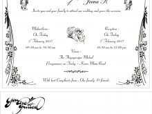 11 Report Wedding Card English Template Photo with Wedding Card English Template