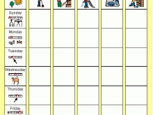 11 Standard Autism Class Schedule Template PSD File with Autism Class Schedule Template