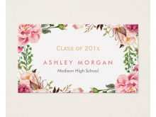 11 Standard Graduation Name Card Template Word Now by Graduation Name Card Template Word