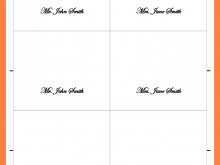 11 Standard Place Card Template 4 Per Page Templates with Place Card Template 4 Per Page