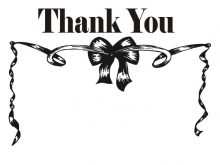 11 Standard Thank You Card Template Black And White in Word for Thank You Card Template Black And White