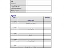 11 The Best Example Of A Meeting Agenda Template Formating with Example Of A Meeting Agenda Template