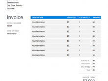 11 The Best Hourly Invoice Template Google Docs in Word with Hourly