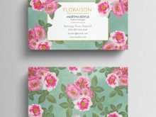 12 Adding Floral Business Card Template Free Download Maker with Floral Business Card Template Free Download