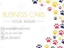 12 Best Business Card Template Paw Print For Free with Business Card Template Paw Print