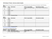 12 Best Interview Schedule Template Excel For Free by Interview Schedule Template Excel
