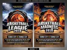 12 Blank Basketball Flyer Template PSD File with Basketball Flyer Template