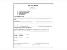 12 Create Pre Audit Meeting Agenda Template For Free for Pre Audit Meeting Agenda Template
