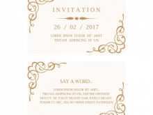 12 Create Wedding Card Template In Word Maker for Wedding Card Template In Word