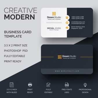 12 Creative Card Visit Template Psd in Photoshop for Card Visit Template Psd
