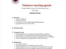 12 Creative Volunteer Meeting Agenda Template With Stunning Design with Volunteer Meeting Agenda Template