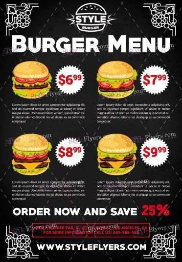 12 Customize Burger Flyer Template Templates by Burger Flyer Template