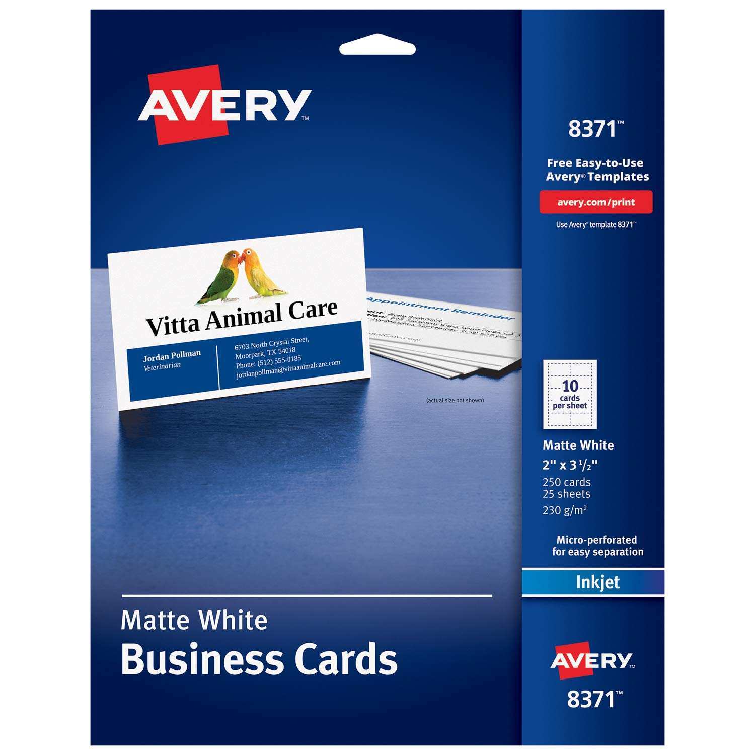 12 Customize Our Free Avery Business Card Size Template for Ms Word by Avery Business Card Size Template