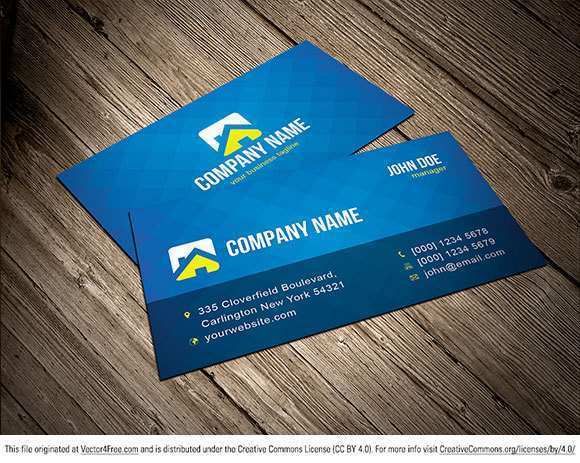 name card template illustrator ai free download