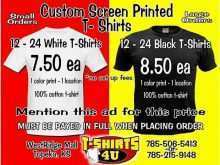 12 Customize Screen Printing Flyer Templates For Free by Screen Printing Flyer Templates