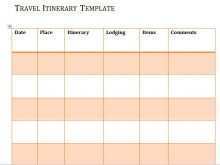 12 Format Travel Itinerary Template Pages Formating for Travel Itinerary Template Pages