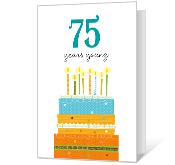 12 Free 75Th Birthday Card Template Photo by 75Th Birthday Card Template