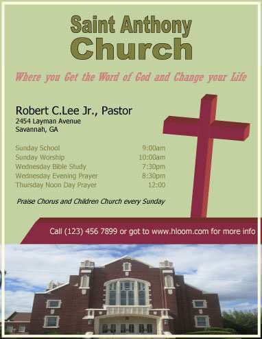 12 Free Christian Flyer Templates with Christian Flyer Templates